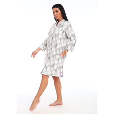 Халат фланель "Модница листики"