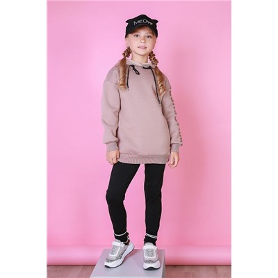 ТДУ-001 Худи Small беж Толстовка для девочек (128-140)