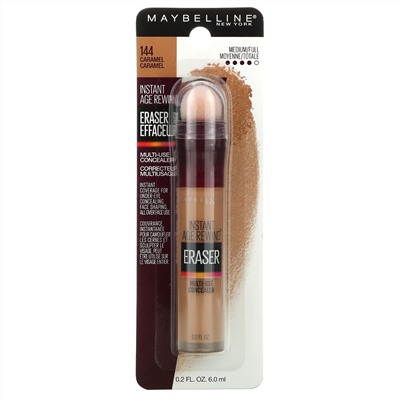 Maybelline, Instant Age Rewind, антивозрастной консилер для маскировки темных кругов под глазами, оттенок 144 карамель, 6 мл (0,2 жидк. унции)