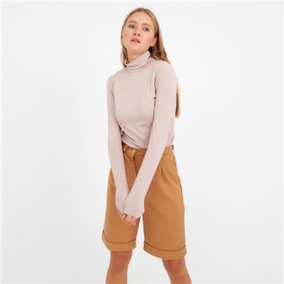 Водолазка женская MINAKU: Basic line, размер 42, бежевая