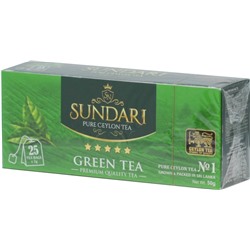 Sundari. Green tea карт.пачка, 25 пак.
