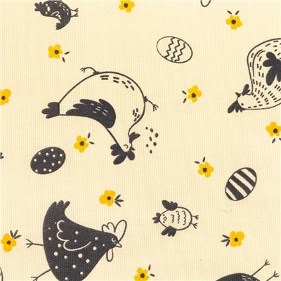 Фартук кухонный «Доляна» Chicken farm, 60×70 см, 100% хлопок, 164 г/м²