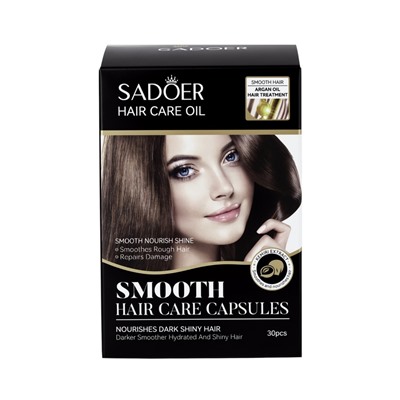 Масло для волос в капсулах, с аргановым маслом и лесным орехом, 1 мл × 30 шт.