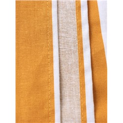 Пододеяльник 2-спальный «Этель» Mustard stripes, 175×215 см, поплин
