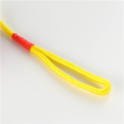 Игрушка для собак, мяч на веревке, 6 см, розовая, жёлтая