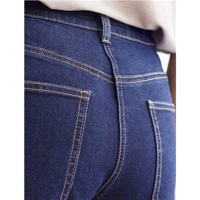 Джинсы клеши из мягкой эластичной джинсы средней плотности 12OZ