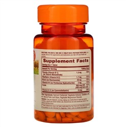 Sundown Naturals, Комплекс витаминов группы В, 100 таблеток