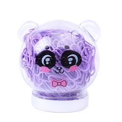 Скрепки металлические "Cute. Panda" овальные цветные 28 мм, 200 шт в пластиковой тубе с закручивающейся крышкой