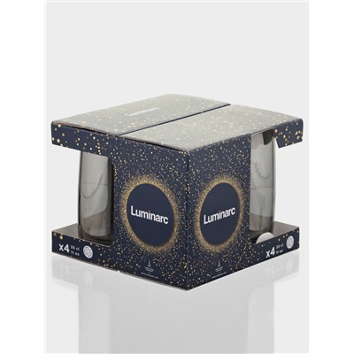 Стаканы Luminarc «Сияющий графит», 330 мл, 4 шт., стекло, серые