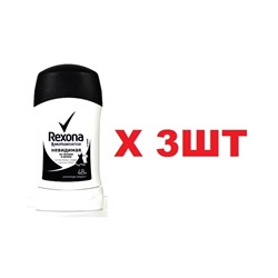 Rexona Дезодорант Стик 40мл Невидимая на черном и белом жен 3шт