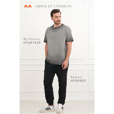 Мужская футболка оверсайз с эффектом градиент Happyfox