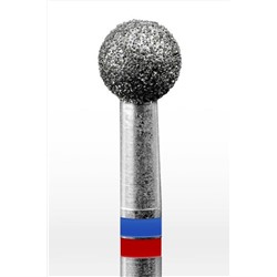 Manita Professional Фреза алмазная шар для аппаратного маникюра 866.104.001.036.040 ФАШ-4,0MC, сине-красные насечки, ø 4 мм, 5 шт. KRISTALLER, 1231198