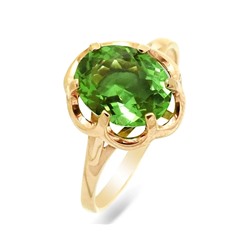 Кольцо из серебра ситалл имитация султанита, СПН02601п