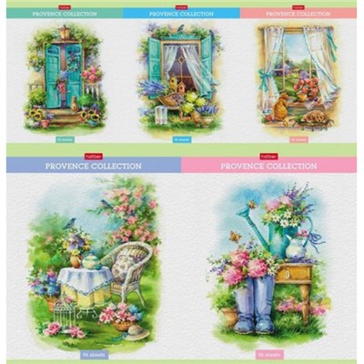 Тетрадь  96л клетка "Provence collection" (086296) Хатбер
