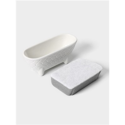 Подставка для губки Magistro Argos, белая