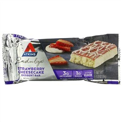 Atkins, Endulge, Strawberry Cheesecake, 5 Bars, 1.2 oz (34 g) Each