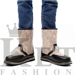 Сапоги мужские войлочные Мансур, на липучках, войл. подошва