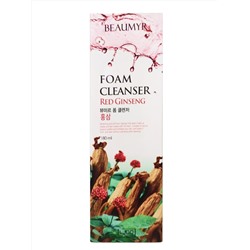 BEAUMYR Пенка для умывания с экстрактом красного женьшеня / Red Ginseng Foam Cleansing, 180 мл
