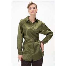 Рубашка Ямина (оливковый/уценка)