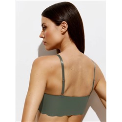 Omsa Топ 3. OmD 1111B Invisible Майка "Toп" женская (кроп-топ на тонких бретелях с вкладышами), PA