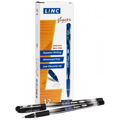 Ручка шариковая LINC "Glycer" черная 0.7мм 1300RF LINC