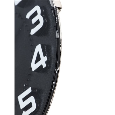 УЦЕНКА Часы настенные «Лесли», d=20 см, плавный ход, чёрные