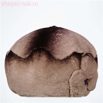 Волна мех.цветок кролик Берет женский (56-58)