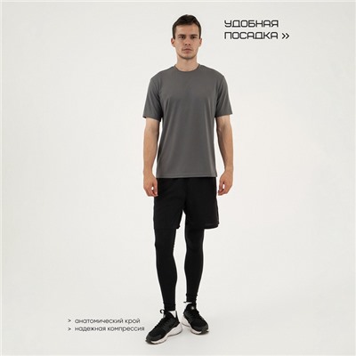 Футболка мужская Resport, бифлекс, размер XXL (54), серая