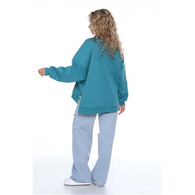 Толстовка женская ТЖ003-29ф (Сине-зеленый)