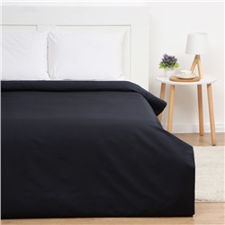 Пододеяльник евро «Этель» Jet black, 200×215 см, мако-сатин