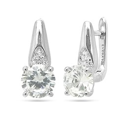 Серьги из серебра куб.циркон., МЦВ147