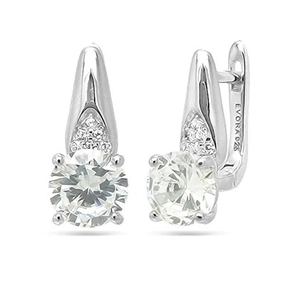 Серьги из серебра куб.циркон., МЦВ147