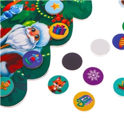 Настольная развивающая игра на новый год «Магнитная ёлка»