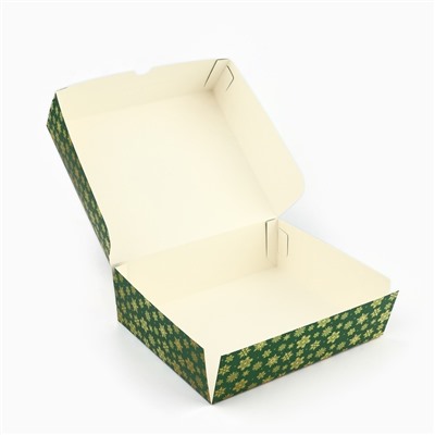 Упаковка для кондитерских изделий новогодняя «Счастливых мгновений», 20×17×6 см