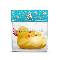 Набор игрушек для купания "Утка и утята" в пакете