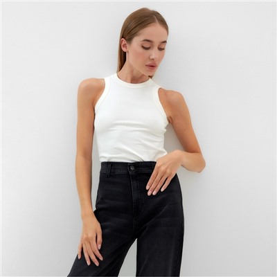 Джинсы женские палаццо MINAKU SLIM FIT, размер 40 (рост 168 см), чёрные