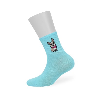 Omsa Носки OMSA kids   Calzino 21P73 с рисунком на резинке (Корги)