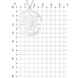 Колье из серебра родированное - Солнце 440-10-511р
