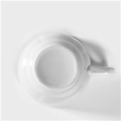 Чашка Добрушский завод «Тюльпан», 250 мл, фарфор, белая