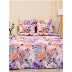 Пододеяльник бязь люкс на молнии - Фиалки