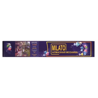 УЦЕНКА Алмазная мозаика «Летний сад» 40×40 см, 35 цветов O-529