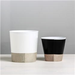 Набор кашпо для цветов 2 в 1 «Мордочки», 0.8 и 1.6 л, 11×12 и 14×14 см