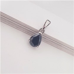 Кулон с цирконом, покрытие посеребрение, цвет камня: черный, Xuping ML, Х000807769,арт.001.182
