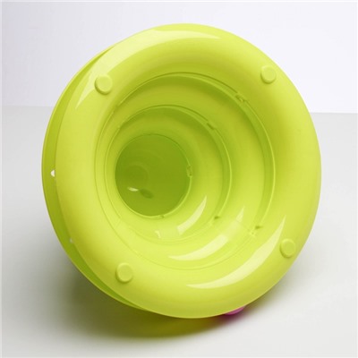Игровой комплекс для кошек «Пижон», 24.5×24.5×13 см, с 3 шариками, зелёный