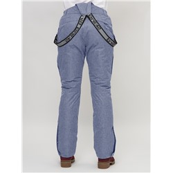 Полукомбинезон брюки горнолыжные женские серого цвета 55223Sr