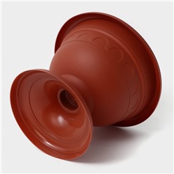 Вазон для цветов «Колывань», 5.3 л, d=30 см, h=24 см, терракотовый