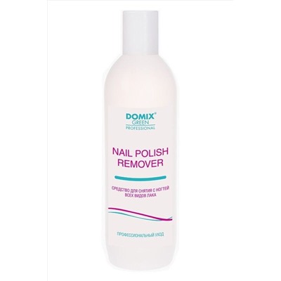 Domix Green Professional Средство для снятия всех видов лака с ацетоном / Nail Polish Remover with Acetone, 500 мл KRISTALLER, 1106074