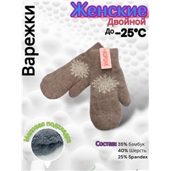 Варежки женские