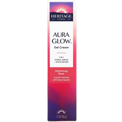 Heritage Store, Aura Glow Gel Cream, Hydrating Rose, 1.7 oz (50 g)