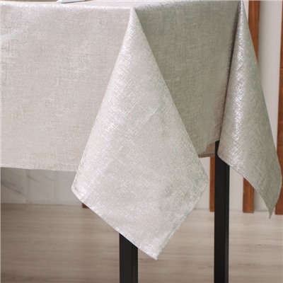 Скатерть «Этель», 140×220±5 см, 180 г/м², серебристая